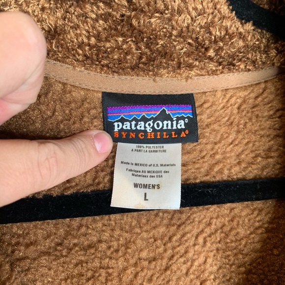 Patagonia Jacket Full Zip Womens Large Teddy Bear - Picture 3 of 4